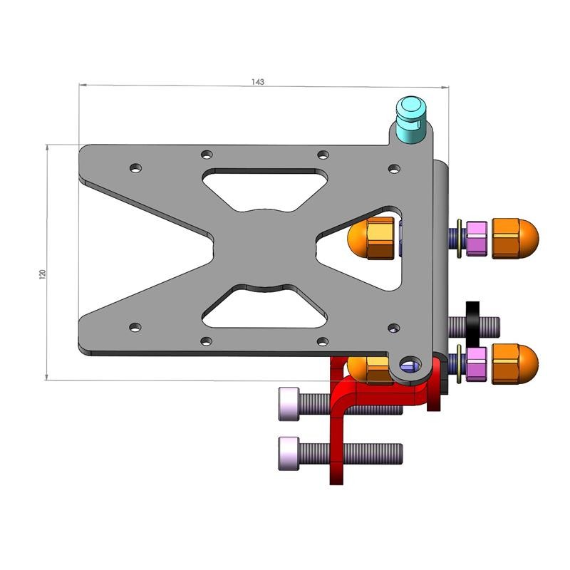 Support de plaque latéral Triumph Rocket 3 R